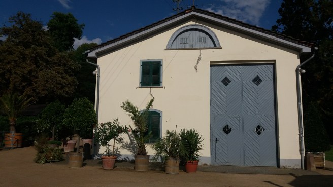 Gebäude in der Abendsonne. 